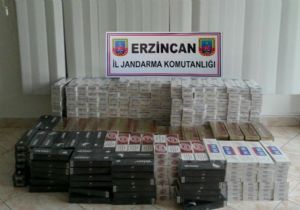 Jandarmadan kaçak sigara operasyonu
