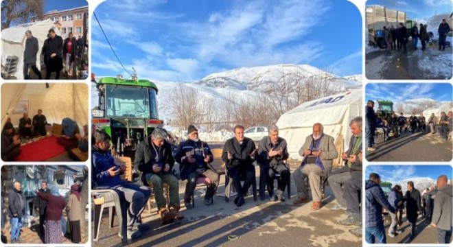 Aydemir Doğanşehir’de Depremzedeleri dinledi