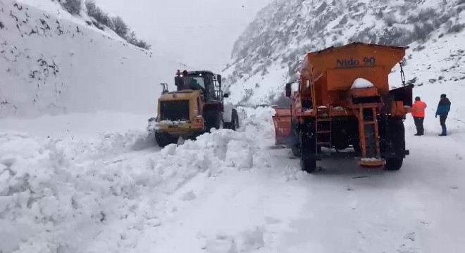 Erzurum-Rize karayoluna çığ düştü