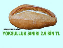 Yoksulluk sınırı 2.9 bin TL