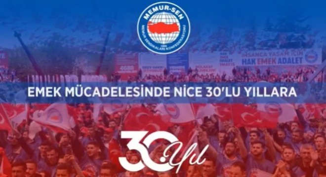 Memur-Sen 30 uncu yılında
