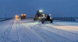 Karayollarından karla mücadele seferberliği
